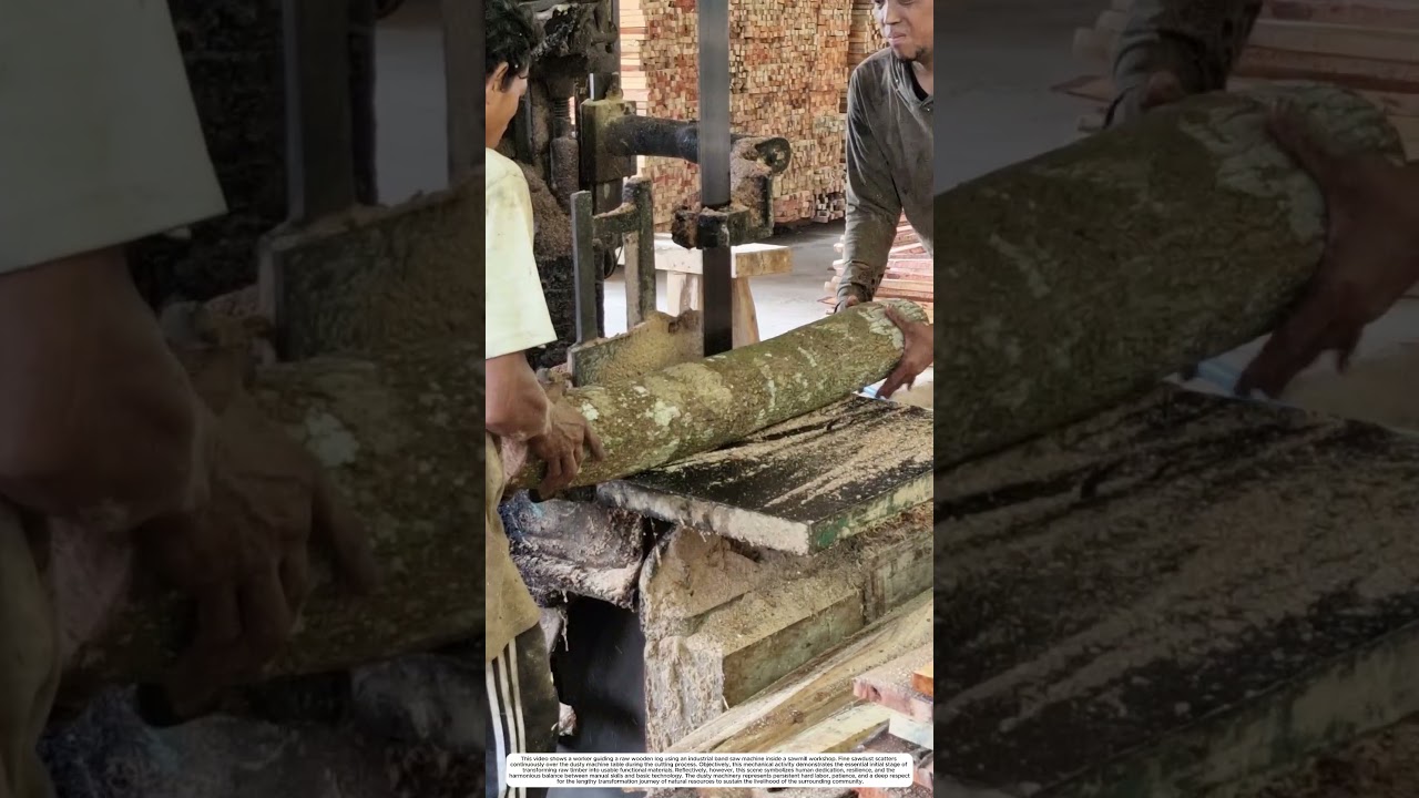 Mastering the Giant Log Cutter: How Expert Precision Guides This Powerful Heavy Machine