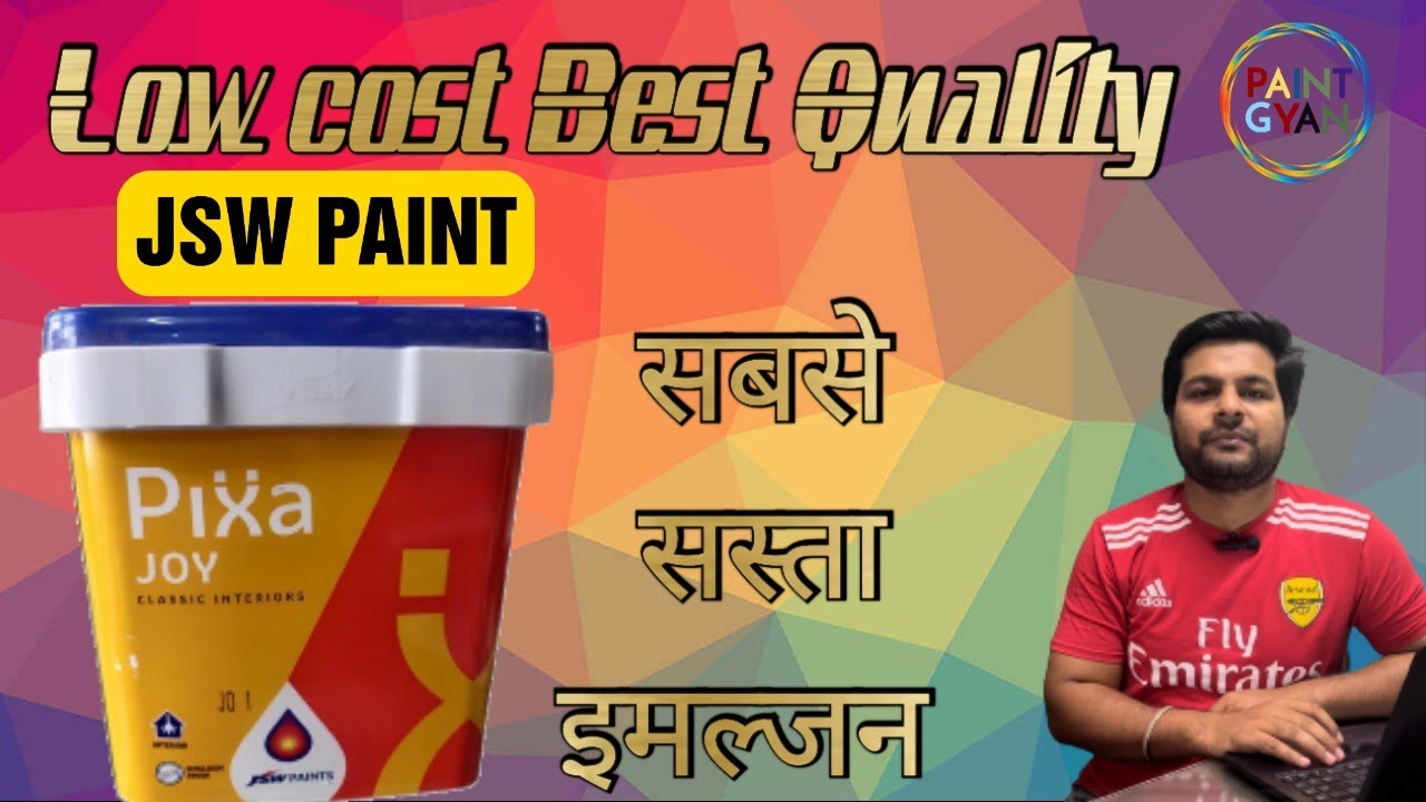 Watch video Low Cost Best Quality Emulsion,Pixa Joy Interior #jswpaints Now Low Cost Best Quality Emulsion,Pixa Joy Interior #jswpaints