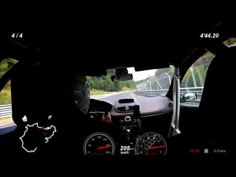 Clio 3 RS Nordschleife BTG 7.55 - First laps in 2019
