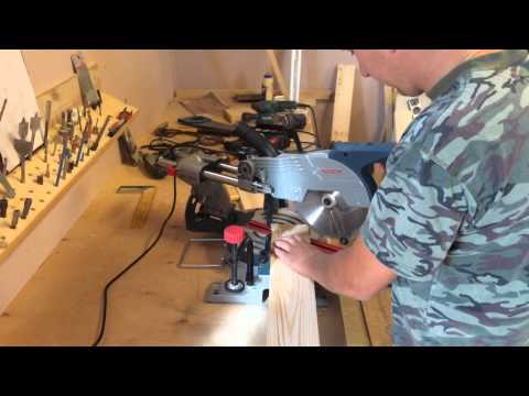 Пример работы торцовки Bosch GCM 800 SJ