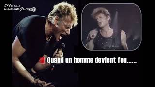 Johnny Hallyday - Quand un homme devient fou (Zenith 1984) #conceptkaraoke