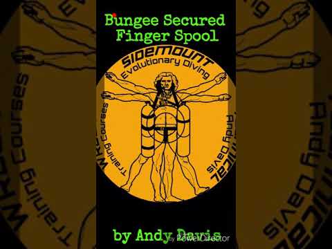 🆒🤿 Secure Bungee Finger Spool for Wreck and Cave Diving