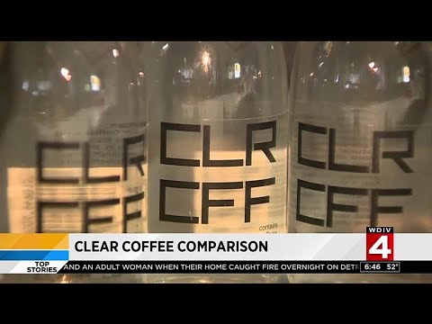 How does clear coffee compare to regular coffee?
