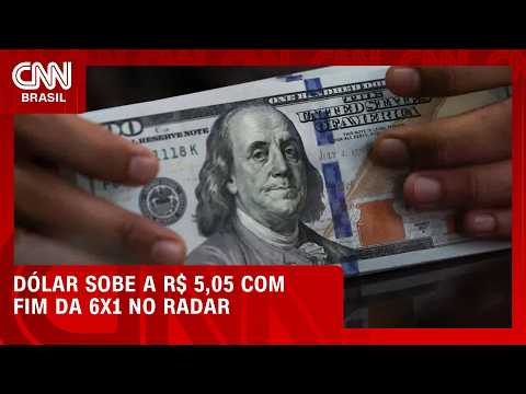Dólar abre a R$ 5,06 com pesquisas e fim da escala 6×1 no radar | CNN MERCADO