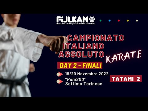 Karate - Campionato Italiano Assoluto 2022 - Day1 - Tatami2 FINALI