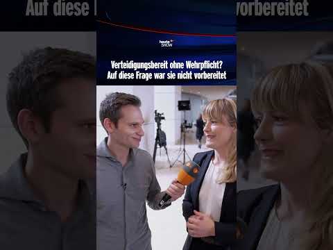Verteidigungsbereit ohne Wehrpflicht? Auf diese Frage war sie nicht vorbereitet | heute-show #shorts