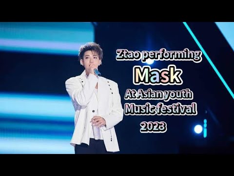 Ztao performing "Mask" at Asian youth music festival 2023