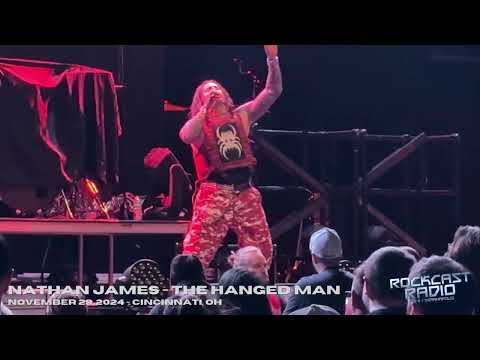 Nathan James performing "The Hanged Man" in Cincy on November 29, 2024