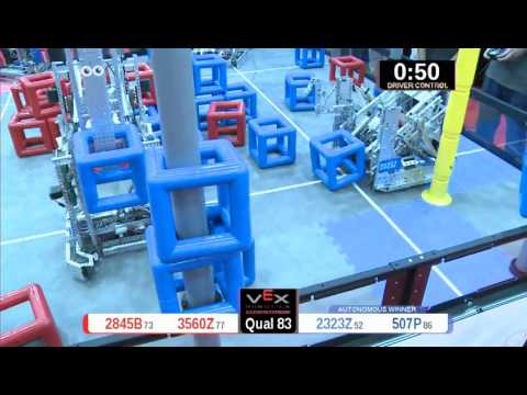 2015 VRC Engr Q83 - 2845B 3560Z vs 2323Z 507P - 38 to 77 - VEX Worlds 2015 - Engineering Division