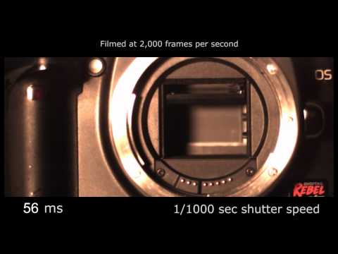Slow motion camera shutter - Canon TX / 350D 2,000 fps