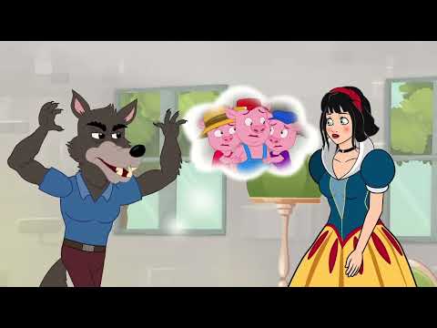 Les 3 Petits Cochons | Série -  Episode 5 | Le Palais de Blanche Neige | Conte | Dessin Animé