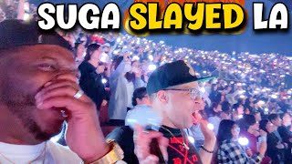 SUGA SLAYED!!  Agust D in LA DAY 2 Concert Vlog �