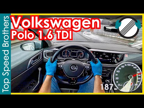 VW Polo VI 1.6 TDI (2019) AUTOBAHN POV TOP SPEED 🚀 #TopSpeedBrothers