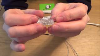 How to use the UY4C or BT41 Telephone Wire Crimp - inline 1 Pair wire connector