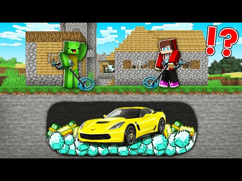 Unbelievable find: JJ and Mikey discover hidden treasures in village! - Minecraft