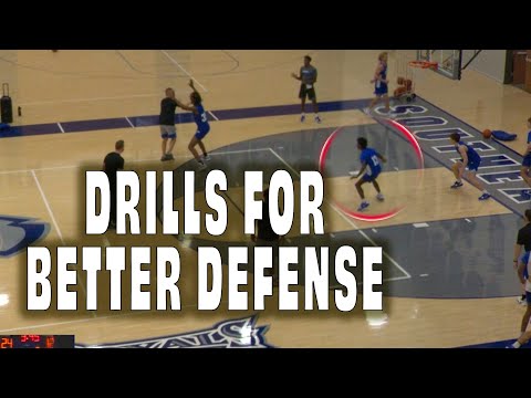 3 Defensive Drills To Make Your Basketball Team Better - Closeouts, Defensive Slides, 1-on-1