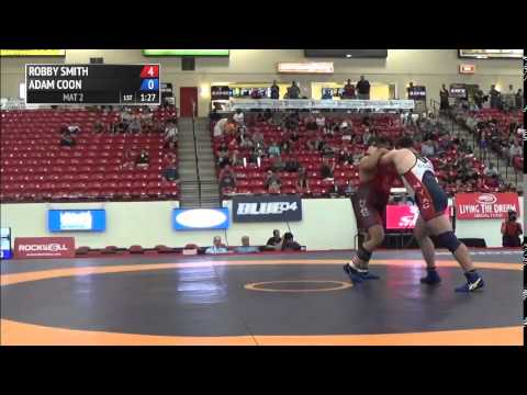 130 kg SF - Robby Smith (NYAC) vs Adam Coon (Michigan/CKWC)