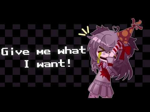 I'm asking nicely... Give me want I want! // Elizabeth Afton // FNaF [Gacha Club]