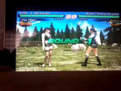 Tekken 6 PSP Alisa(Alya *Pop*) VS Asuka(MANZAI) ghost battle