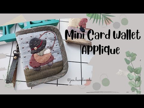 Mini Card Wallet Applique SunBonnet Sue 😍