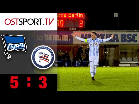 8 Tore im Berlin-Derby! Mega-Comeback von Tasmania - Hertha siegt dennoch 5:3 | Regionalliga Nordost