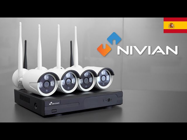 Nivian Cámara de Vigilancia WiFi FullHD con Batería de Larga Duración  10400mAh + Panel Solar 5V 3W