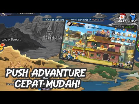 Push advanture Cepat dan auto dengan Mudah! Ninja Endless Fight