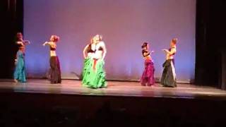 The Mirage bellydancers at the Purdue Multicultural Dance Off with Whoo! Alright
