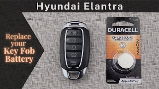 How to Replace a 2021 - 2023 Hyundai Elantra Key Fob Battery