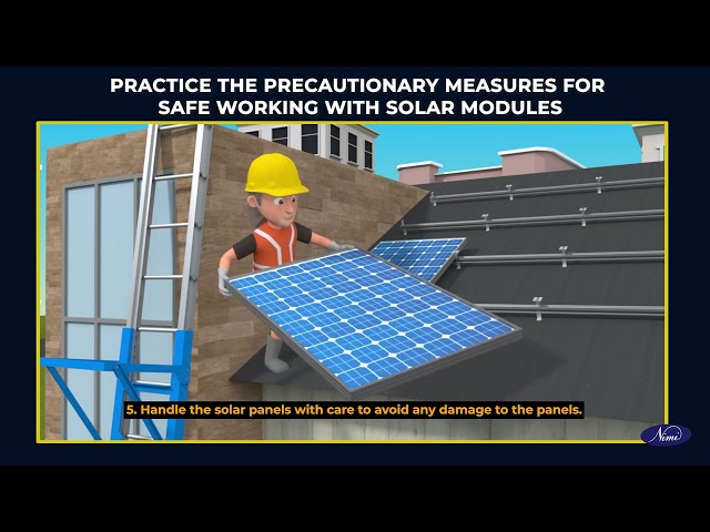 Practice to undertake precautions against module breakage