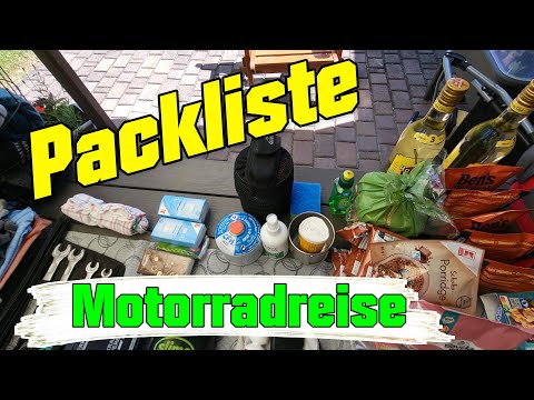 Meine Ausrüstung  Motorrad - Packliste für Norwegen    TRIUMPH ROCKET ROADSTER !!