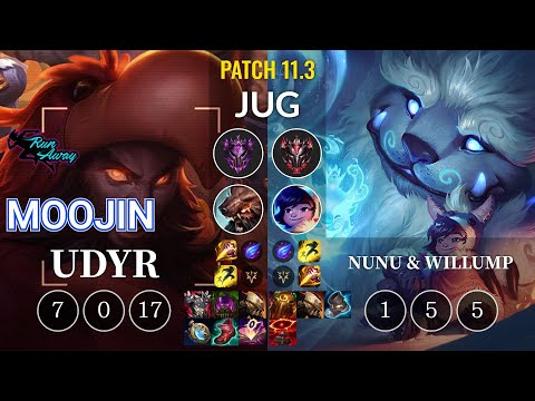 RNW Moojin Udyr vs Nunu & Willump Jungle - KR Patch 11.3