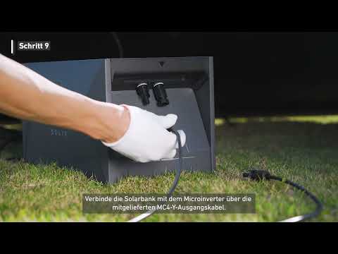 Installation des Anker SOLIX Balkonkraftwerks mit Speicher (Solarbank E1600)