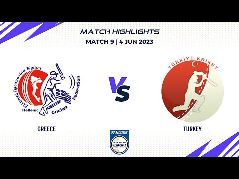 Match 9 - GRE vs TUR | Highlights | FanCode ECI Bulgaria | 4 June 2023 | ECI23.066