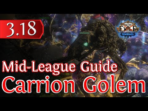Carrion Golem Necro Mid-League Build Guide | Path of Exile 3.18 Sentinel