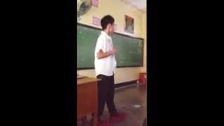 Talented Filipino Student sings "Mula Sa Puso"