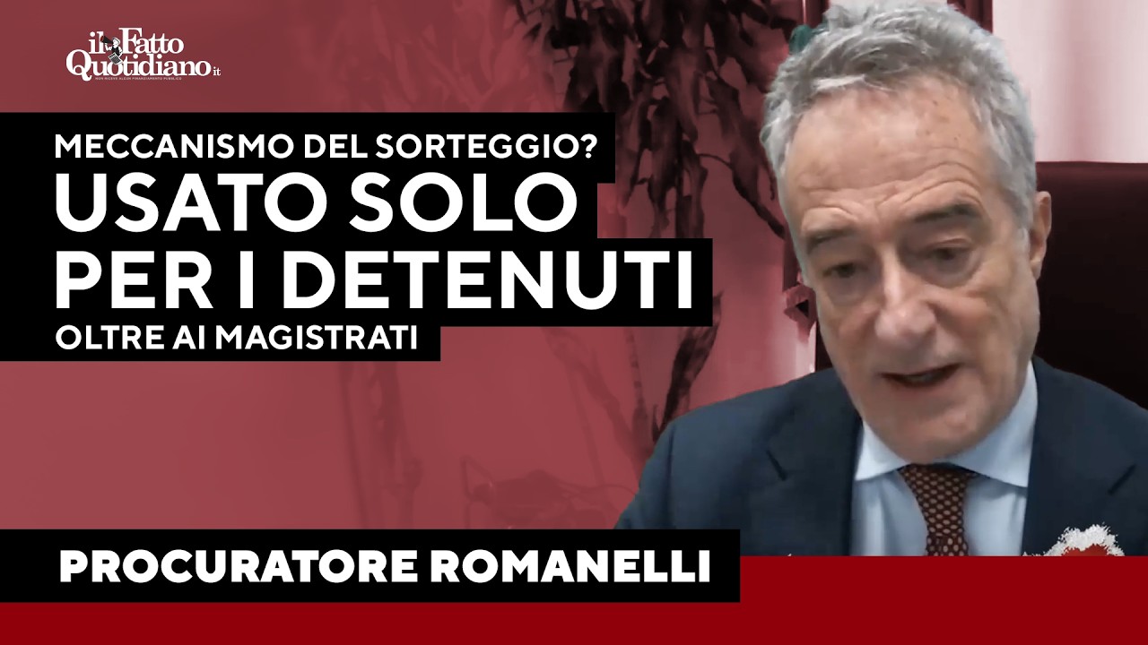 Referendum, il procuratore di Bergamo Romanelli: "Sorteggio? Usato solo per i detenuti"