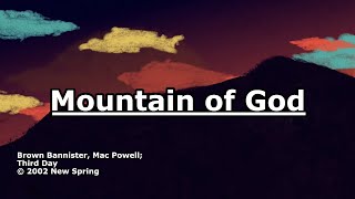 Mountain of God - Third Day - Lyrics
