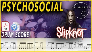 Psychosocial - Slipknot | Drum SCORE Sheet Music | #101 DRUMSCRIBE