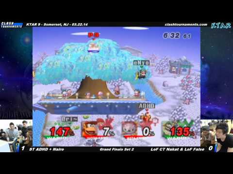 KTAR 9 - ST ADHD + Nairo vs CT LoF NAKAT + LoF False - Grand Finals Set 2 - SSBB
