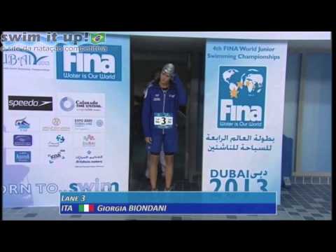 Final dos 50m livre no Mundial Junior de Dubai