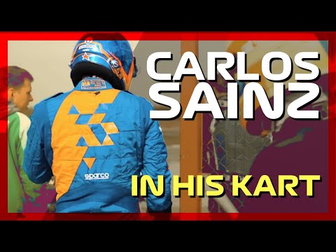 Carlos Sainz on Recas karting track