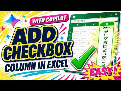 Copilot in Excel: Add Checkbox Column Copilot in Excel: Add Checkbox Column