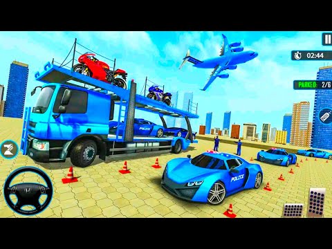 Transporting Compact SUV in Cargo Plane - Police Car Transporter Simulator - Android Gameplay