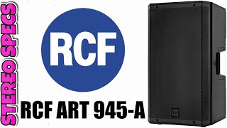 RCF ART 945 A | BASS MOTION CONTROL PROFESSIONAL ACTIVE SPEAKER FULL SPECS