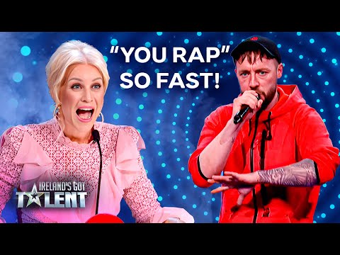 This MC's Fast Raps Got the Judges Floored! | Ireland's Got Talent