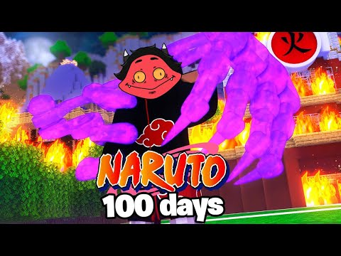 I Survived 100 Days As a Uchiha in Naruto Minecraft...