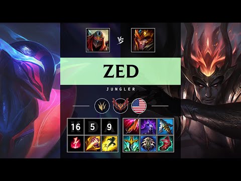 Zed Jungle vs Jarvan IV: Godlike - NA Grandmaster Patch 14.21