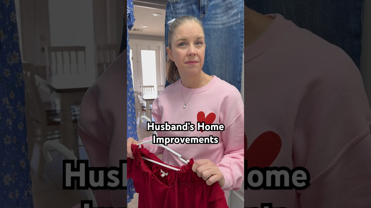 Husband’s Creative Home Improvements. #shorts #diy #creative #marriage #home #ideas