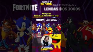 KRATOS Skin de volta ? e possíveis Skins do MÍNI PASSE lendas dos jogos FORTNITE 😱🔥🫨!!!